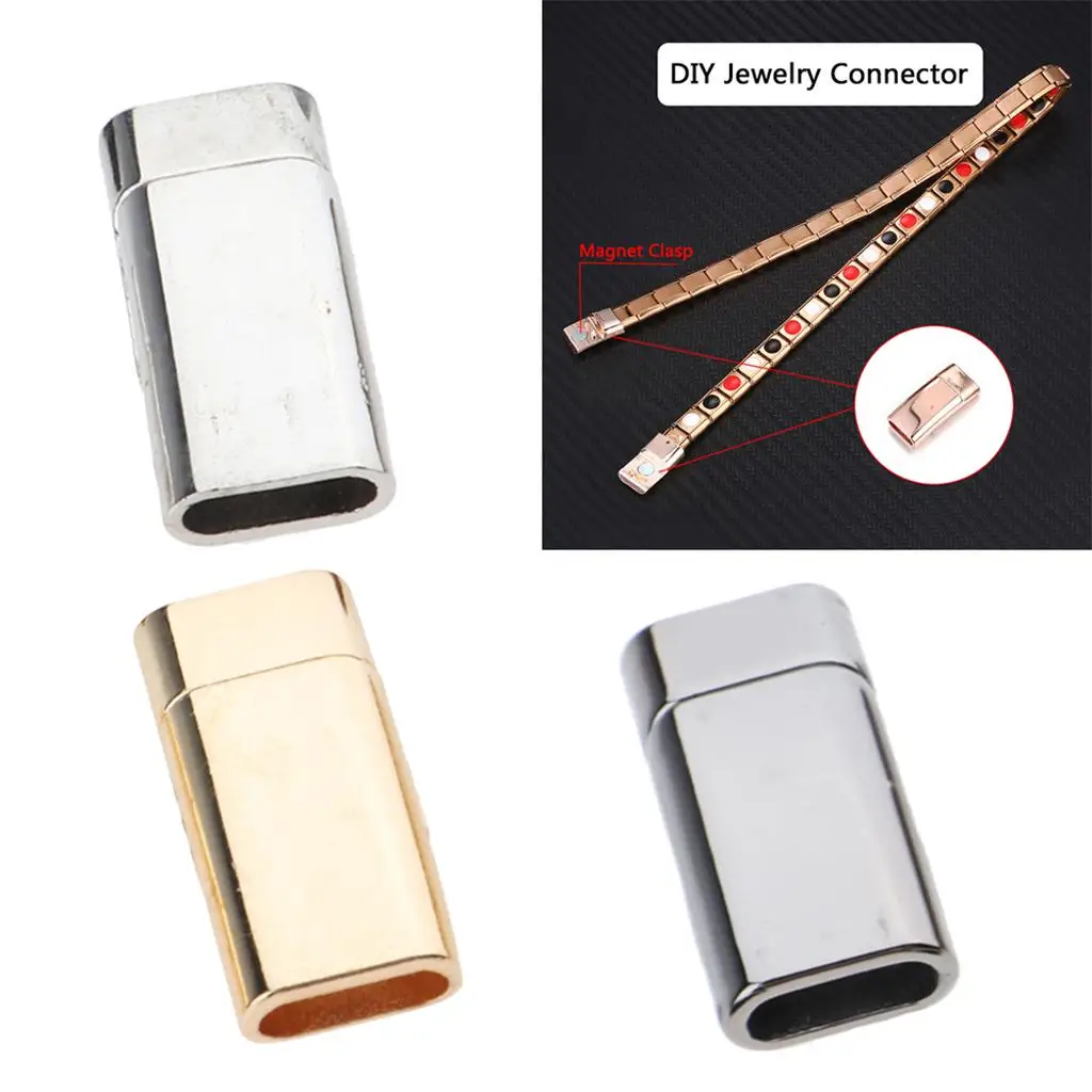 Pack of 5 Stylish Clasps for Leather Bracelets - Sleek Design