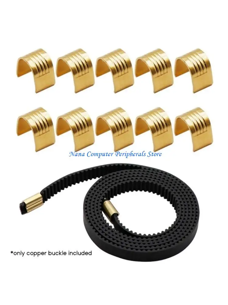 

F68C Комплект медных пряжек шириной 6 мм, металлические пряжки для 3D-принтеров Ender3 Ender5 CR10