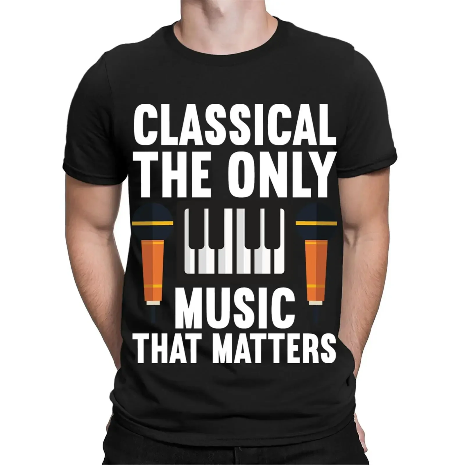 Klassik The Only Music That Matters Klavier Retro Vintage Herren T Shirt TA 89 vintage Washed designer clothes streetwear