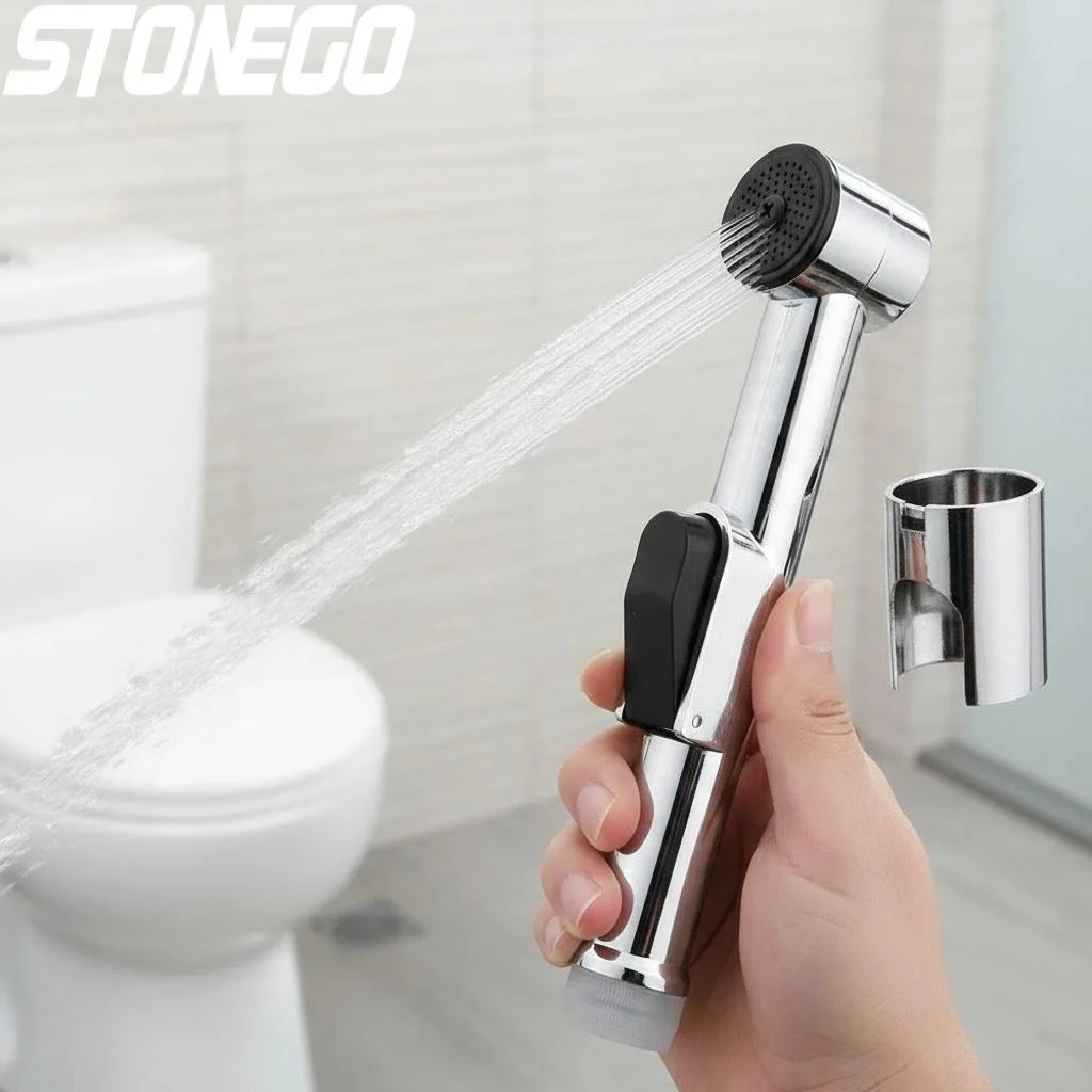 Handheld ABS Shower Head with Adjustable Spray Modes for Bathroom Sink Faucet Easy Install Water Saving Shower Hose