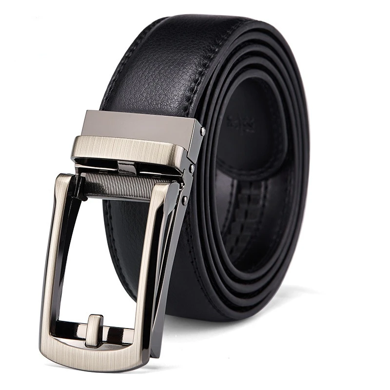 Genuine Leather For Men's High Quality Buckle Jeans Cowskin Casual Belts Business Cowboy Waistband Male Fashion Designer 2022New