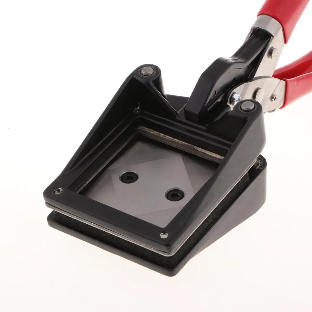 Scrapbooking Photography Cutter Stainless Steel 50mm X 50mm Manual Photo Puncher for ID and Passport