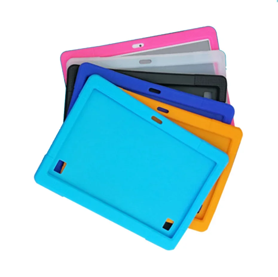 10.1'' Universal Soft Silicone Case For 10 10.1 inch Android Tablet PC Shockproof Solid Color Back Cover Protective Shell