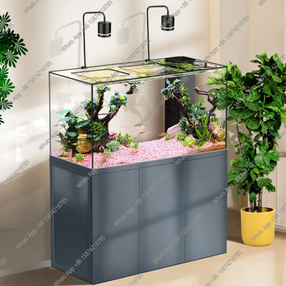 

MX Water Jet Integrated Fish Tank Professional Bottom Filter Aquarium Living Room High-end Ecological Water Tank For Home Use