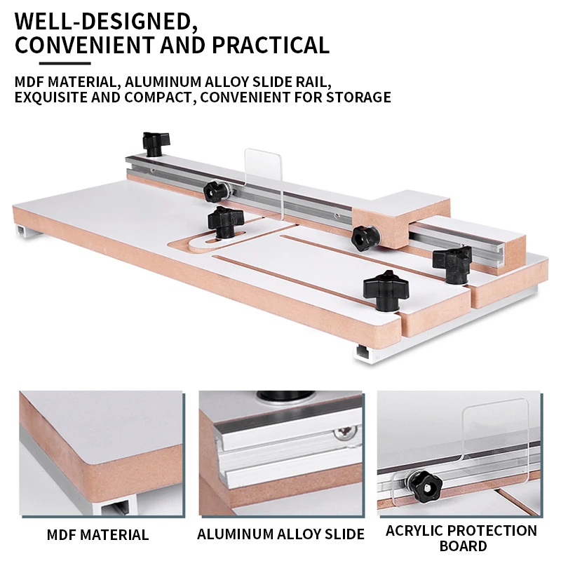 Band saw pusher, pen material cutting table, cut-to-length rule, square pusher, pen-making auxiliary tools