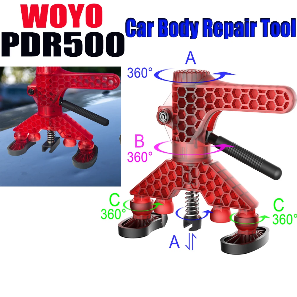 

Car Body Repair Tool for Professional PDR Techs WOYO PDR500 Car Dent Remove Tool PDR Lifter with Different Foot Pads