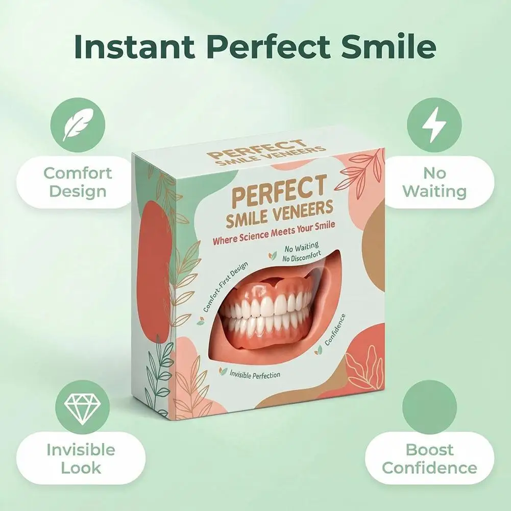 Juego completo de parches de silicona suave para prótesis dentales, cómodos, invisibles y de aspecto natural; kit para la modificación de prótesis.