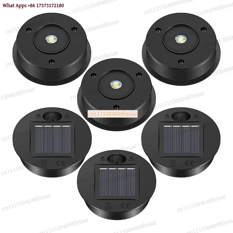 Better Quality 6 Pcs Solar Lights Replacement Top 7 Lumens Solar Lantern Parts LED Solar Panel Lantern Lid Lights for Outdoor