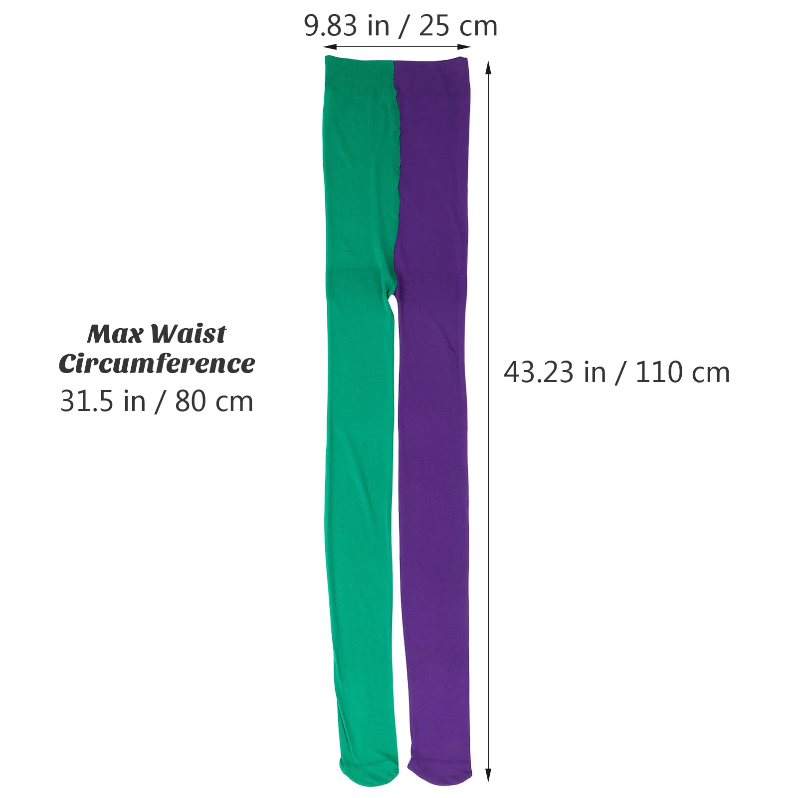 1 paio di collant Yin Yang calze performanti durevoli e traspiranti per le donne calzini per costumi di decorazioni per feste di carnevale verde viola