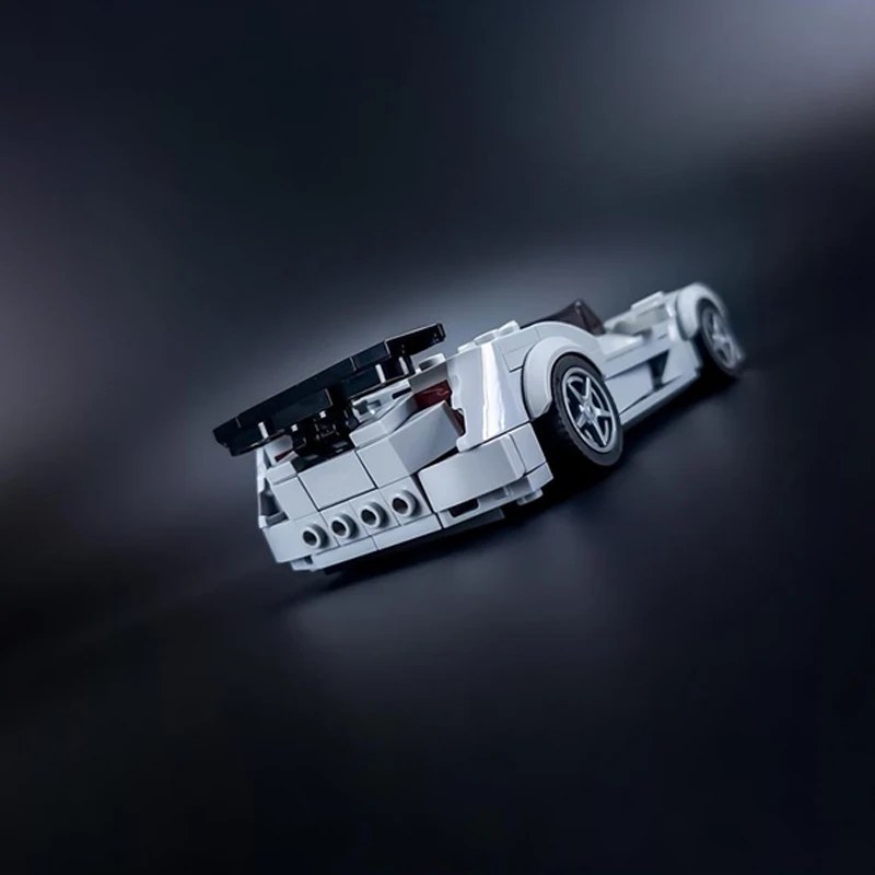 City Car Speed Racing Model MOC Building Bricks Sportscar Sideswipe Modular Technology Gift Holiday Assemble Children Toy Suit