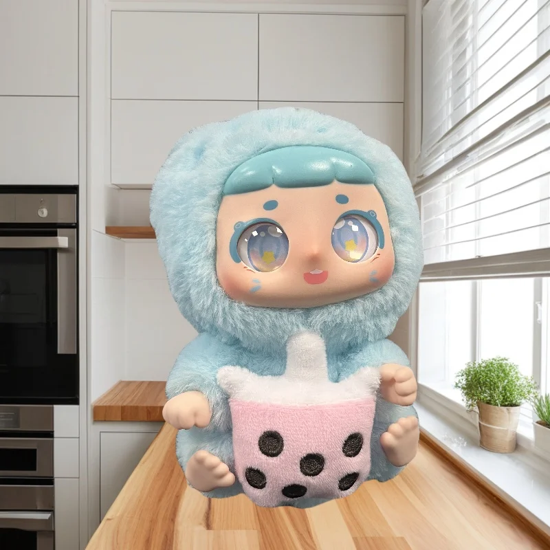 

Fashionable Cute Stuffed Toys Blue Big-eyed Doll Boba Milk Tea Enjoys Super Eyes Backpack Car Accessories Bag Stitch Wallet