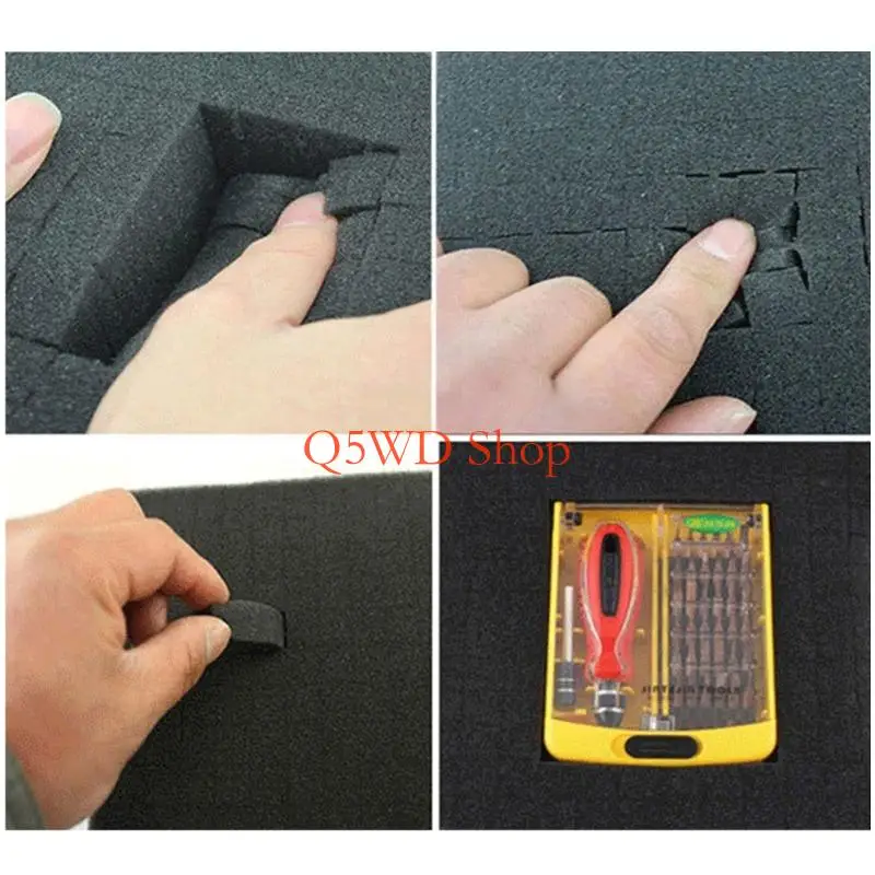 Q5WD EVA Hard Case With Customizable Insert Storage Bag For Electronics Power Tool