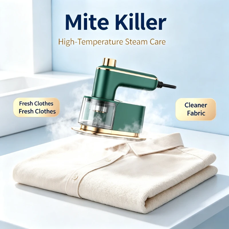Portable Foldable Steam Iron Handheld Garment Steamer Efficient Wrinkle & Mite Removal For Travel Dorm Household