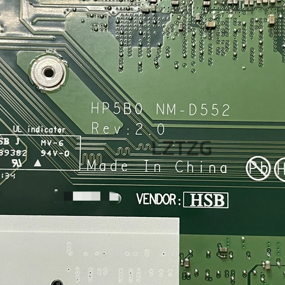 NM-D552 Voor Lenovo ThinkPad P15V Gen2 Laptop Moederbord CPU I7-11850H RTX A2000 FRU 5B21D93134