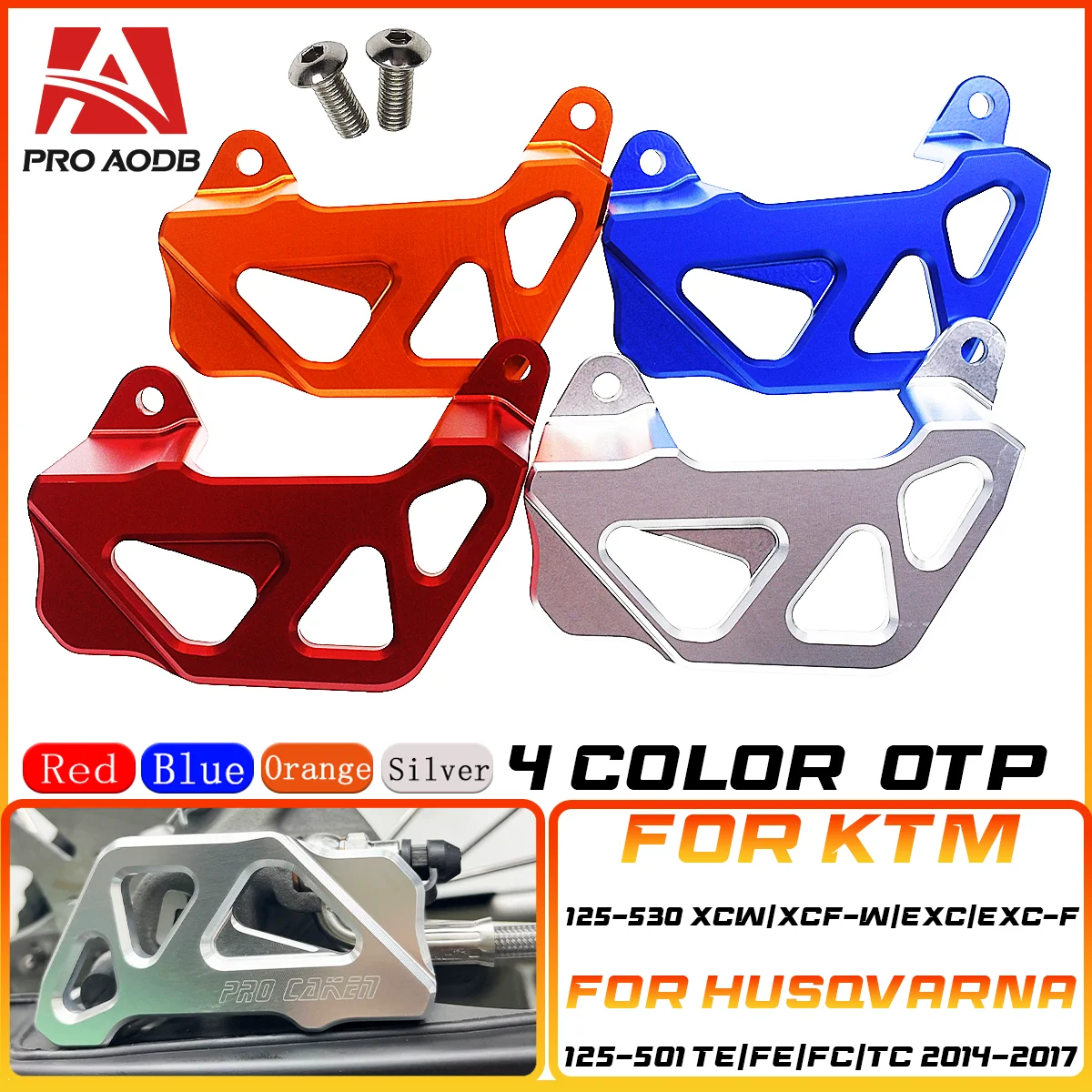 

Motorcycle CNC Rear Caliper Guard Rear Brake Disc Guard Protector Cover For KTM SX SXF EXC EXCF 125 250 300 350 450 2004-2023