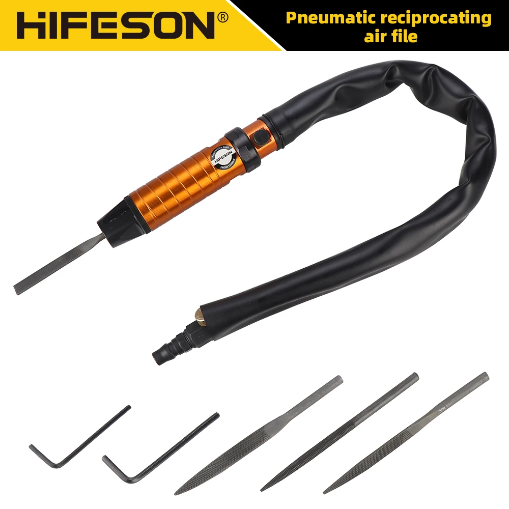 Hifeson Pneumatic Air File Tool Reciprocating File Wood Polishing Tools File Polisher Reciprocating Air Saw Power Switch Button