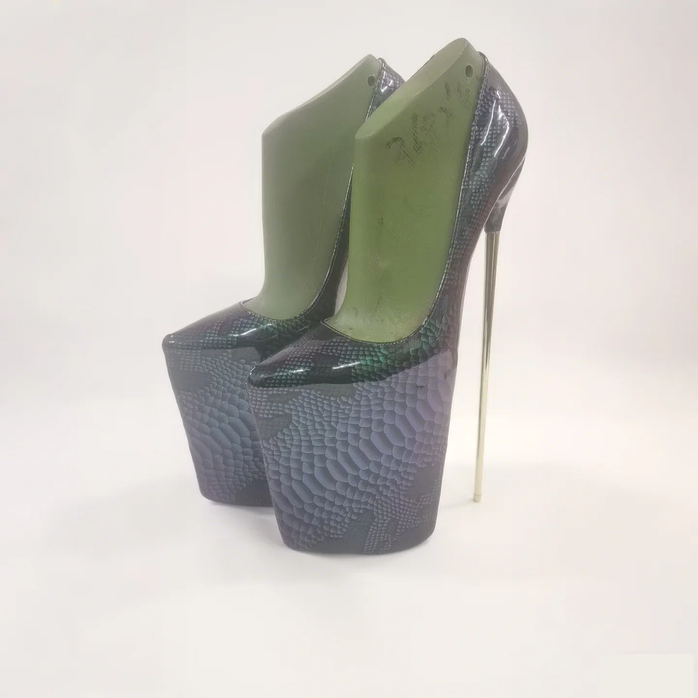 

SDTRFT Catwalk Shows Discoloration Pumps Shoes Woman 30cm Thin Heels Bridal Zapatos Mujer Party Girl's Stiletto Customized Color