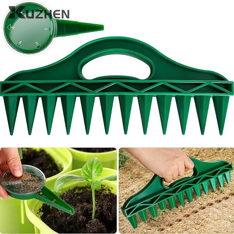 Seeder Planter Tool Soil Digger Planter Manual Sower Flowerpot Gardening Tool Seed Sowing Dispenser For Garden Tool