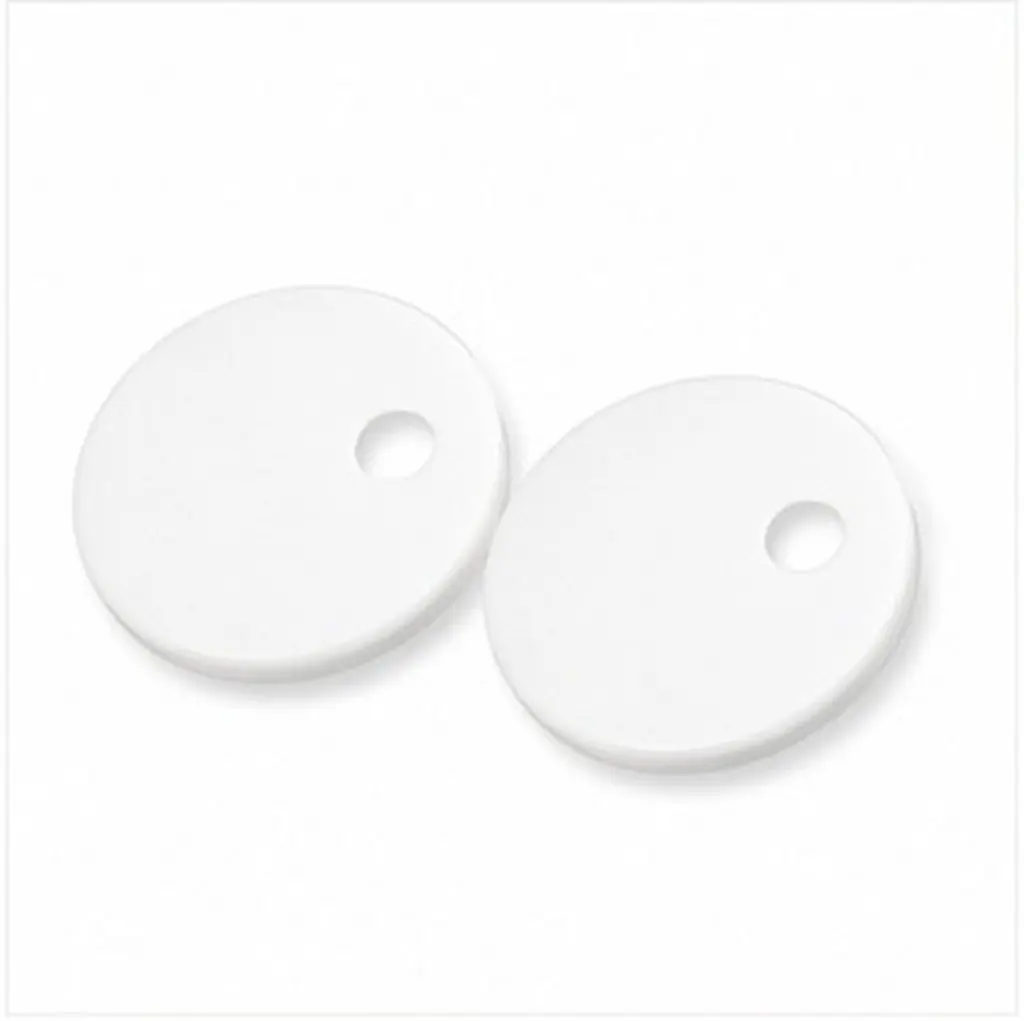 1Pair Toilet Bolt Caps White Round Plastic Covers Screw Decor Fixing Replacement Bathroom Toilet Parts Seat Cover Hinge