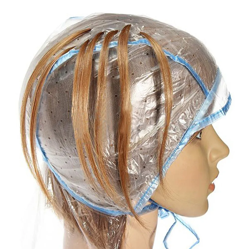 12Pcs Hair Highlighting Cap Reusable Salon Hair Coloring Dye Hat Tool for At Home Use Neck Clothes Protection Comfortable Fit