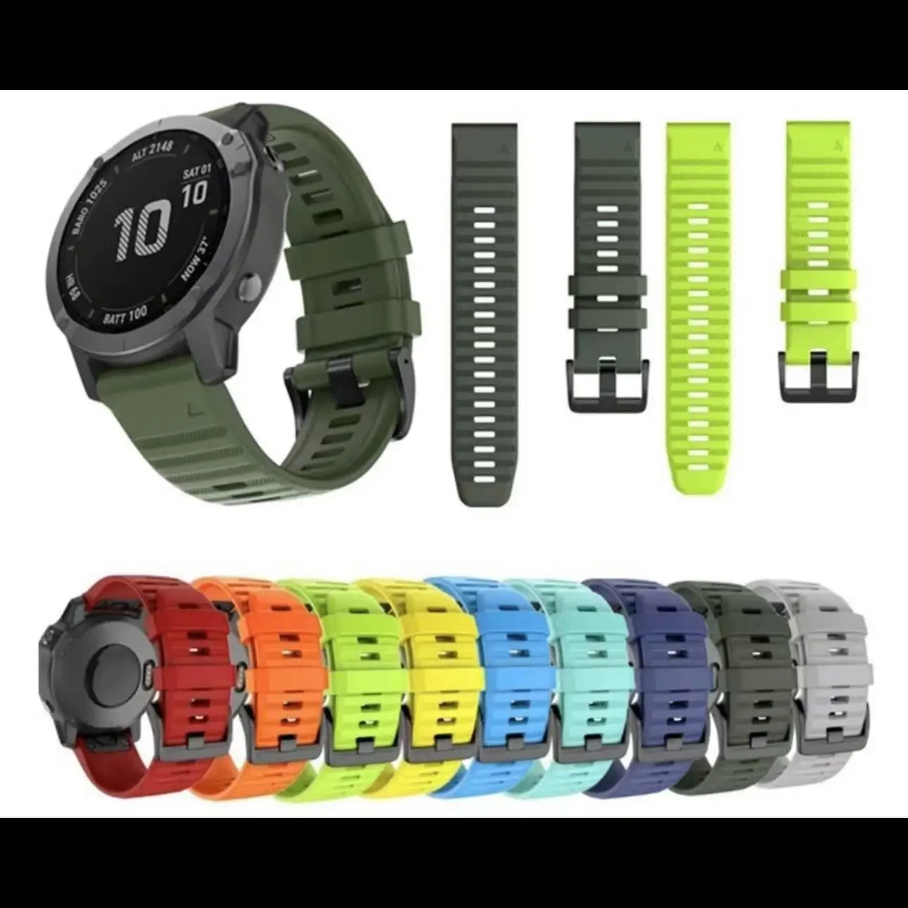 20/22/26mm Silicone Watch Strap Bracelet Watch Band For Garmin Instinct Smart Watch Sport Replacement Wirstband men's watches wo