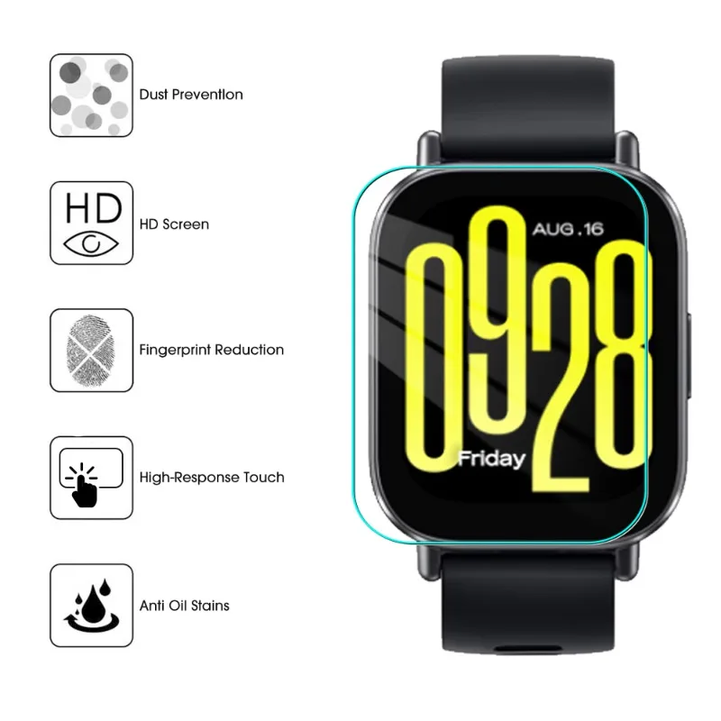 Tempered Glass for Redmi Watch 5 Lite Anti-scratch Protective Film for Redmi Watch5 Active HD Cover Smartwatch Screen Protector