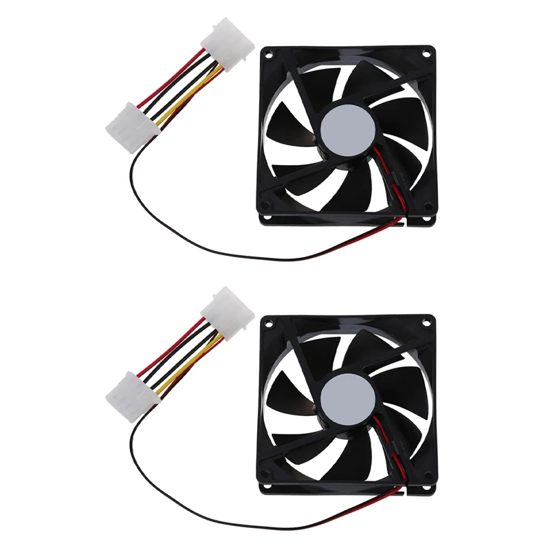 冷却ファン,4ピン,黒,プラスチック,RISE-2X dc,12v,90mm x 90mm x 25mm