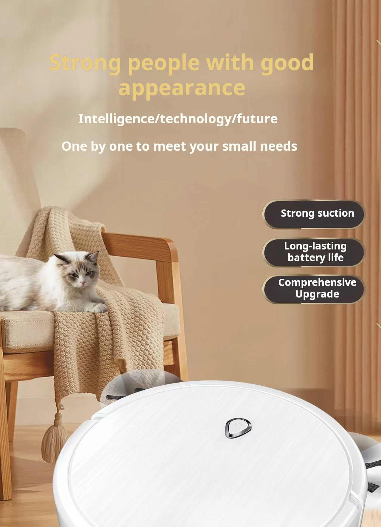 exclusive sweeping robot, sweeping and suction, intelligent three-in-one cleaning machine, lazy cleaner, small gifts for home