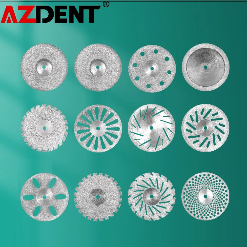Azdent Dental Lab Polishing Shank Mandrel Burs Dentistry Polishing Disc Cutting Double Side