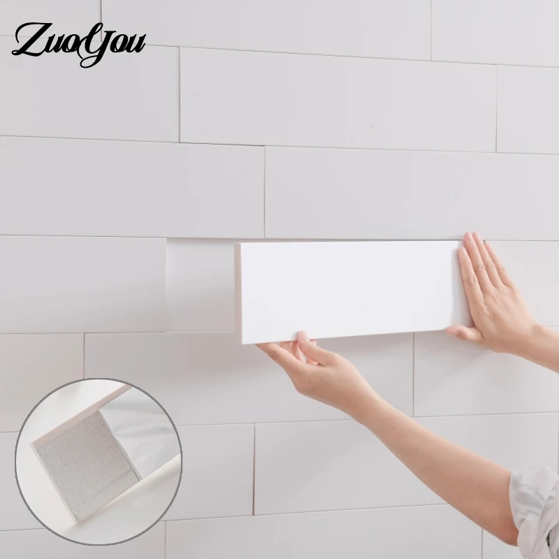 

10mm Thick Wood Self-Adhesive Skirting Lines PVC Waterproof Wall Stickers Peel and Stick Wallpaper for Interior Decor DIY Supply