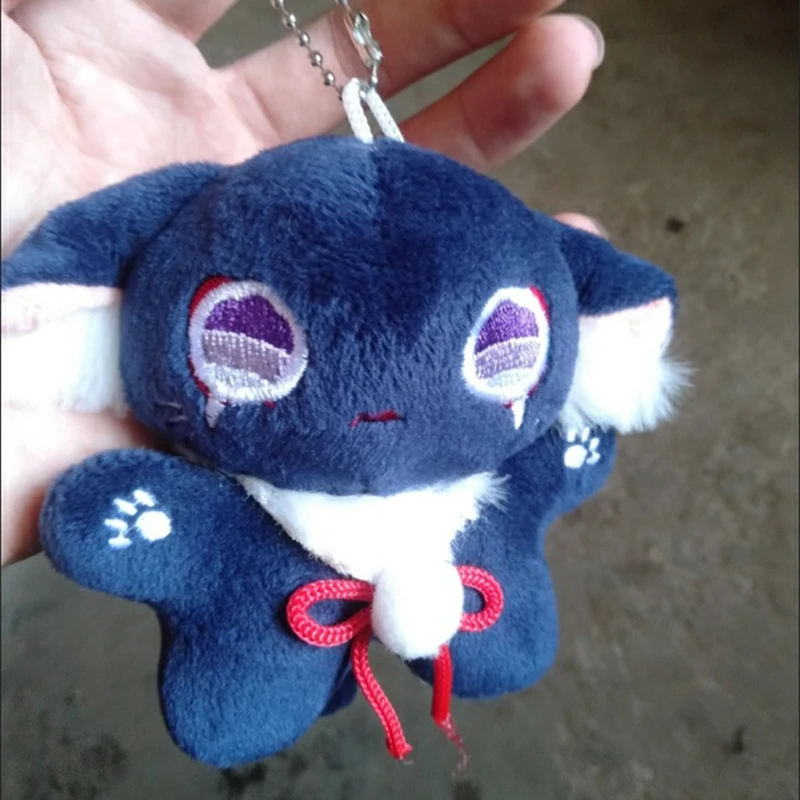 10cm Genshin Impact Doujin Anime Peripheral Scaramouche Crying Chirping Cat Doll Plush Toys Doll Cute Pendant Gift Bag Pendant