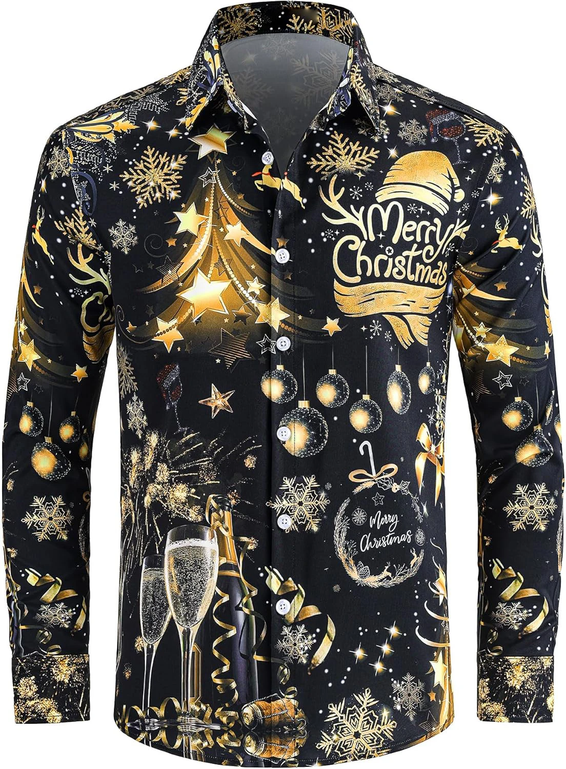 الرجال جديد عيد الميلاد موضوع تركيا شجرة التنوب نجوم ثلاثية الأبعاد مطبوعة بأكمام طويلة التلبيب هدية عيد قميص خارجي من القماش الناعم للرجال