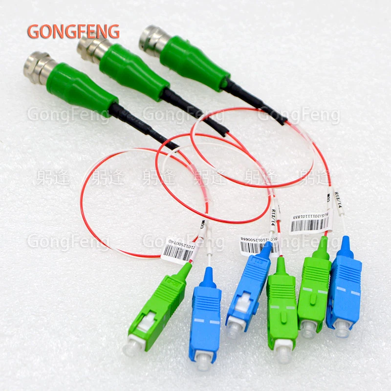 10pcs NEW Passive Optical Receiver Jumper Type With WDM, CATV Photoelectric Conversion Adapter Connector inch F Male Head