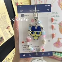 Cute Cartoon Accessory for Tamagotchi Japanese Vintage Style Electronic Pet Phone Case Chain Lanyard Keychain Mimitchi Mamechi