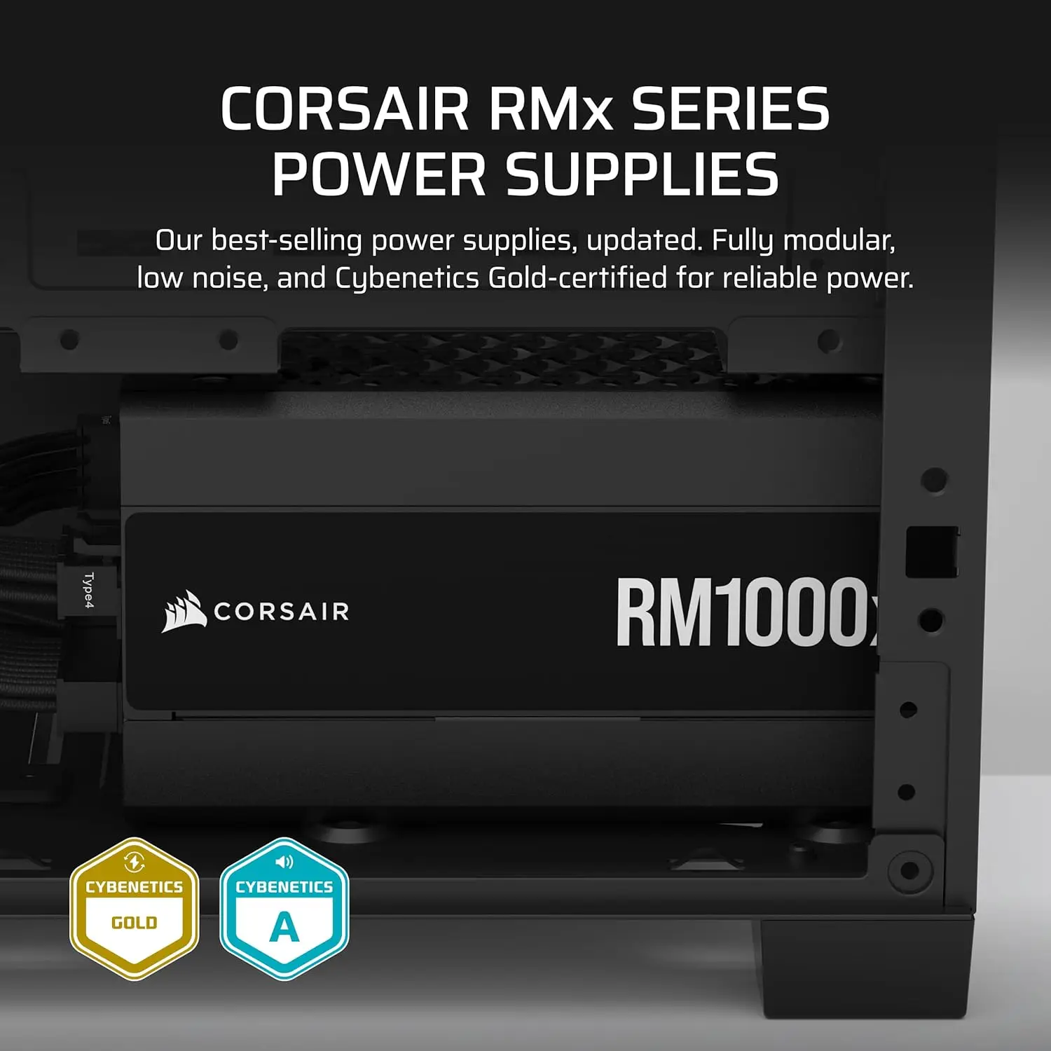 Corsair RM1000x フルモジュラー低ノイズATX電源 ATX 3.1対応 – PCIe