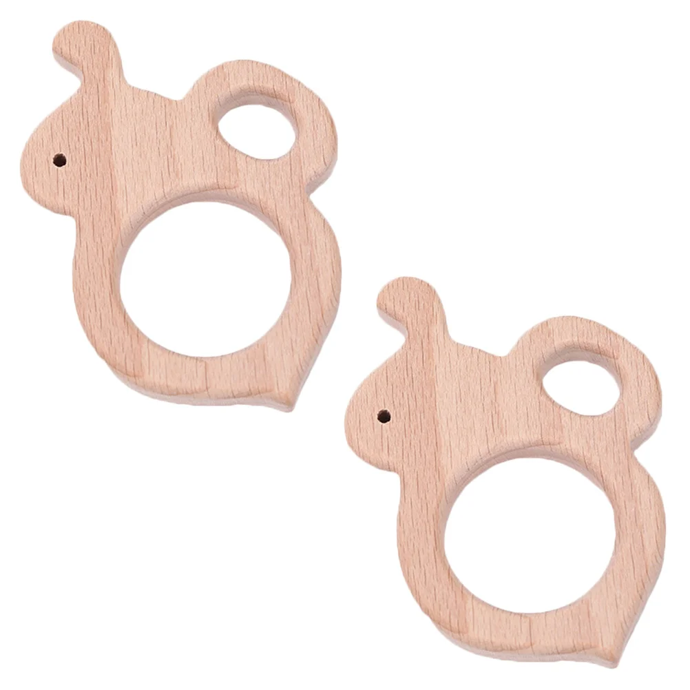 2Pcs Cute Bee Shape Teether Made of Food-Grade Baby Chewing Stick for Soothing Sore Gums Ideal Baby Shower Gift Set