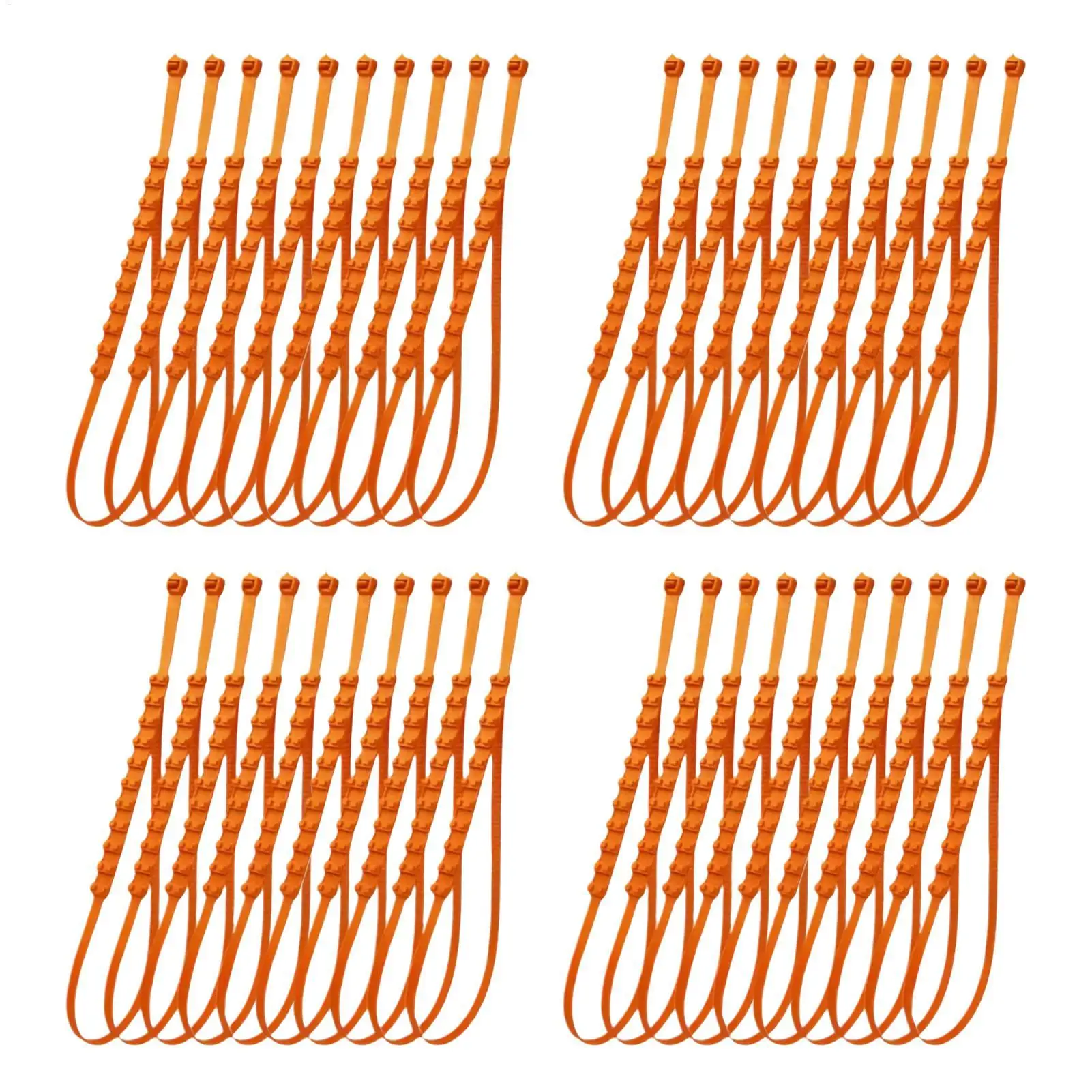 Snow Zip Ties for Tires 40 Pieces Adjustable Wheel Cables Winter Traction Tire Belt for Winter Ice Muddy Roads Vehicles Trucks