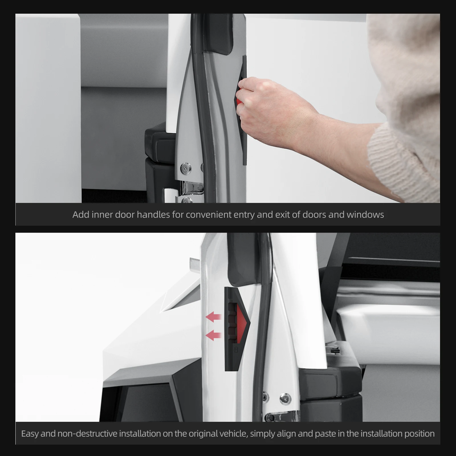 

Для Tesla Cybertruck 2024-2026 автомобильные дверные ручки с защитой от отпечатков пальцев, силиконовая дверная ручка, защитный чехол, аксессуары, 4 шт.