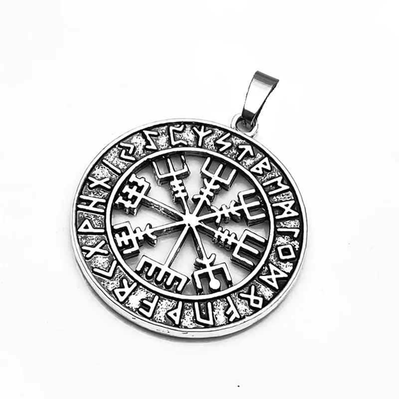 DIY Designer Creative Charms Odin Symbol Rune Amulet Ally Compass Viking Pendants For Necklace Jewelry Making Findings Component