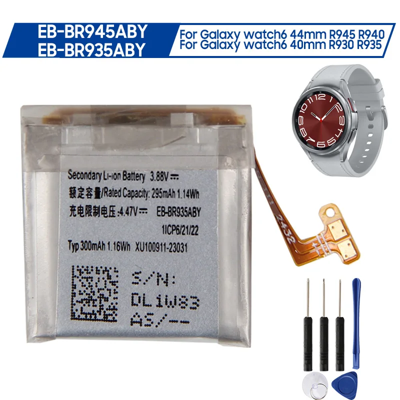 Replacement Battery EB-BR945ABY EB-BR935ABY For Samsung Galaxy Galaxy watch6 watch 6 R945 R940 R930 R935 40mm44mm