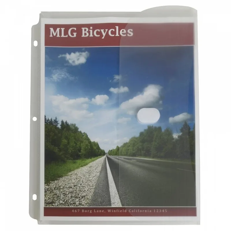 

Папка-скоросшиватель, с боковой загрузкой, прозрачная, набор из 5 штук