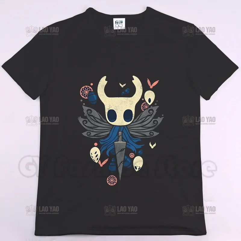 Hollow Knight Graphic T Shirts Game hemed -shirts Summer Short Sleeve HE KNIGH Funny Oversized  Shirt Vintage Kawaii image 2