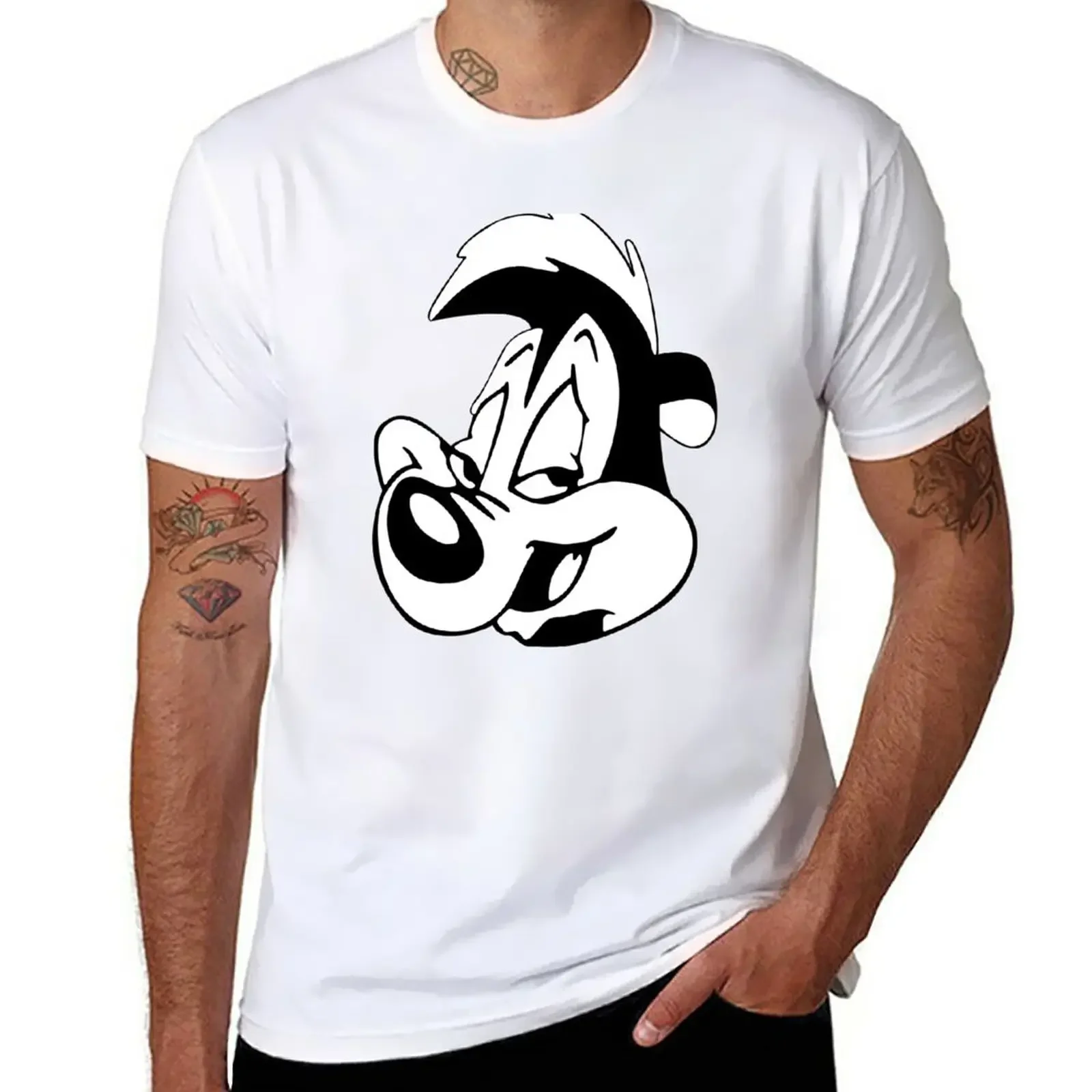 Magliette da uomo Cartoon New Pepe Le Pew t-shirt vestiti estetici plain vintage streetwear casual manga vintage anime harajuku