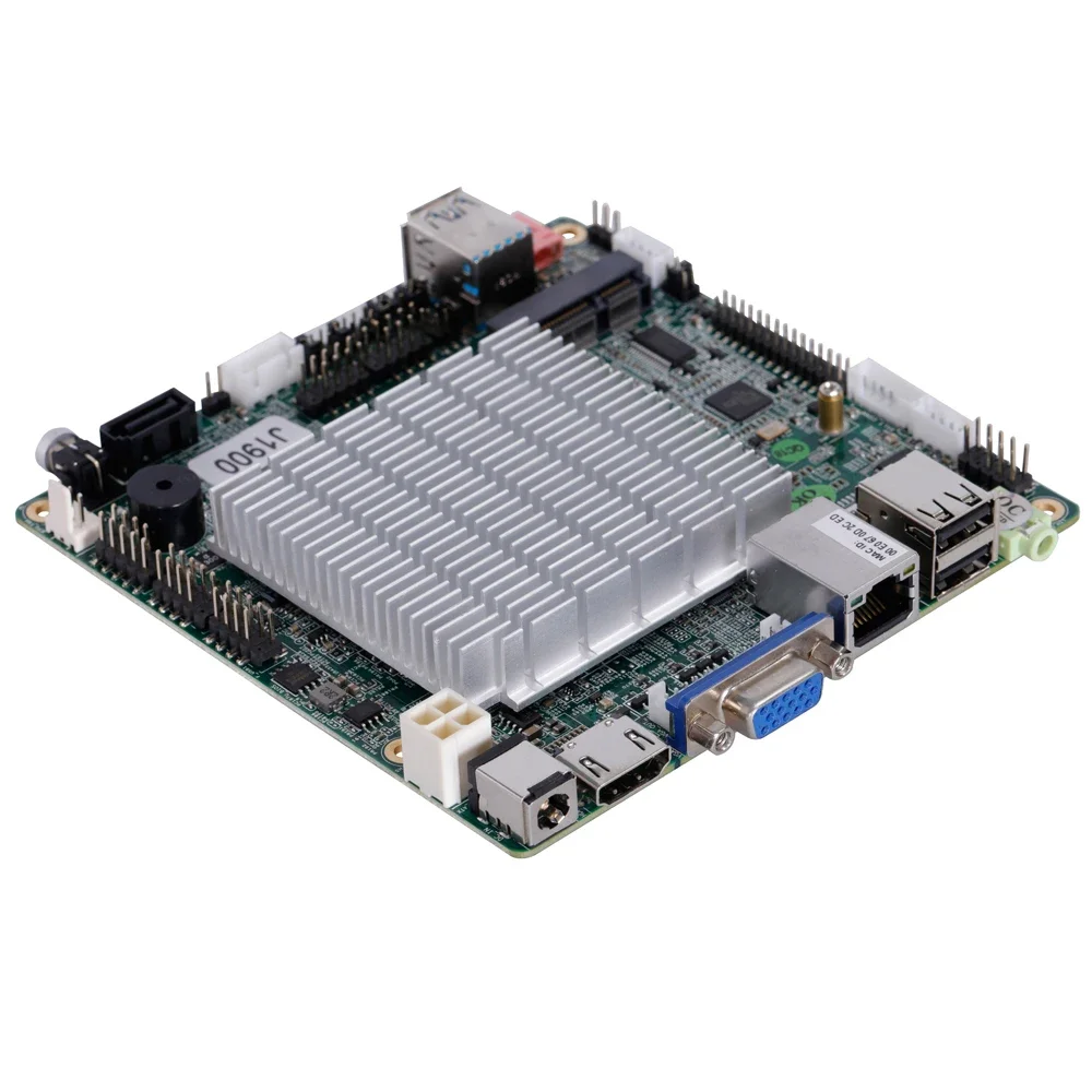 ELSKY 120*120mm mini pc board  J1800 J1900 Fanless With RJ45 LAN port And 2 RS232 COM wholesale main board