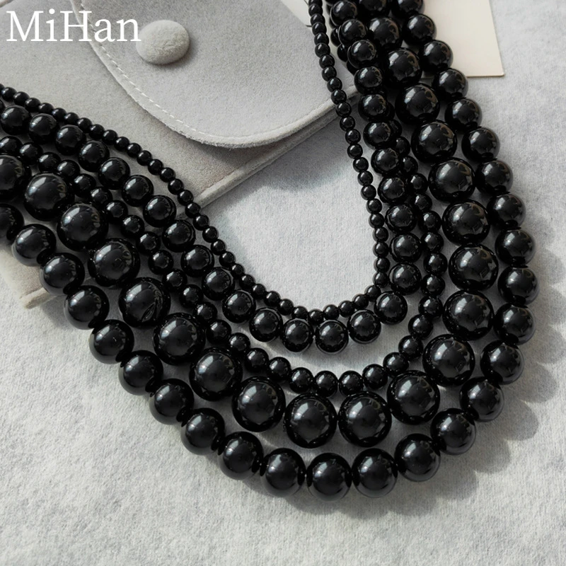 MiHan Fashion Jewelry Vintage Luxury Temperament collana di perle simulate di colore nero per le donne 2023 Trend nuovo all\'ingrosso