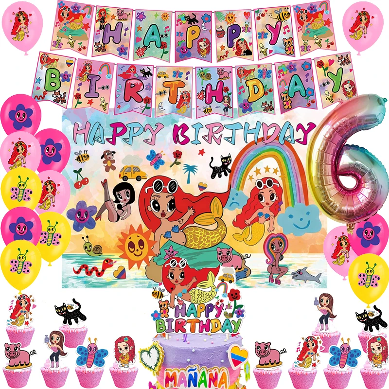 Manana Sera Bonito Birthday Party Supplies Balloon Banner Cake Topper Party Decoration Baby Shower