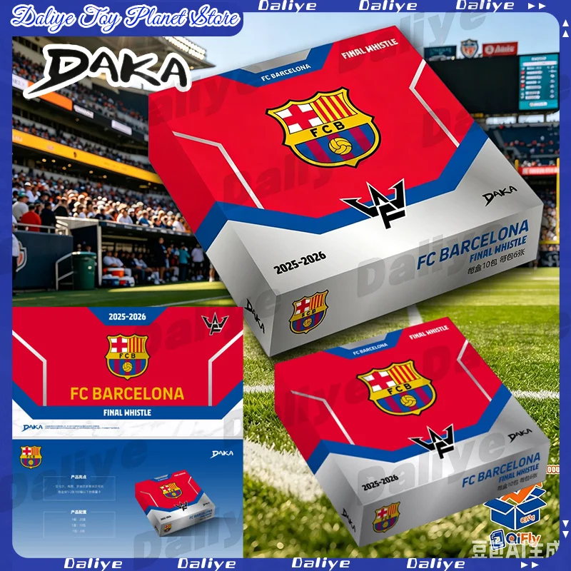 100% Genuino Daka 2026 Daka FC Barcelona Final Whistle Series Neymar Pau Gasol Camiseta firmada por jugador del club Tarjeta coleccionable Regalo