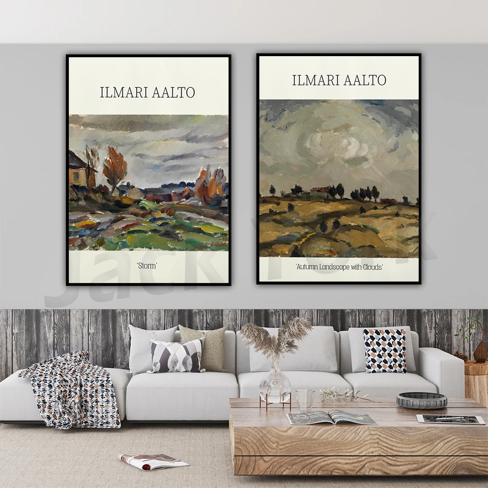 Ilmari Aalto Storm| Wall Decor Art Poster|  Art Canvas| Wall Art Print| Poster Print