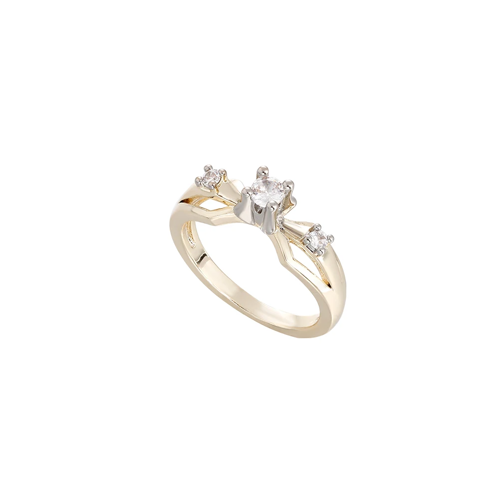 Leichter Luxus-Geometrie-Zirkonring und Ohrringe-Set, 14K vergoldetes Kupfer, einfache Alltagsaccessoires, Geburtstagsgeschenk – Detail 11