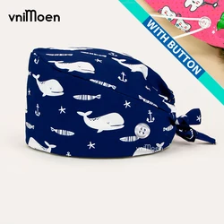 Beauty expert hat Unisex Cotton surgical cap Dentist cap Clinic Pet Veterinary Beauty pharmacy Operating room hat scrubs caps